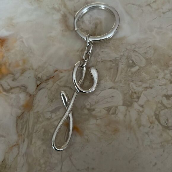 Tiffany & Co. Elsa Peretti 925 Sterling Silver Keychain Initial “Y” - Picture 5 of 8